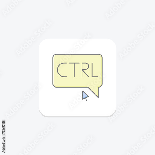 Cost-per-Click icon, cpc, advertising, online, digital lineal color icon, editable vector icon, pixel perfect, illustrator ai file