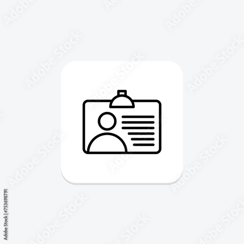 User Persona icon, persona, profile, archetype, representation line icon, editable vector icon, pixel perfect, illustrator ai file
