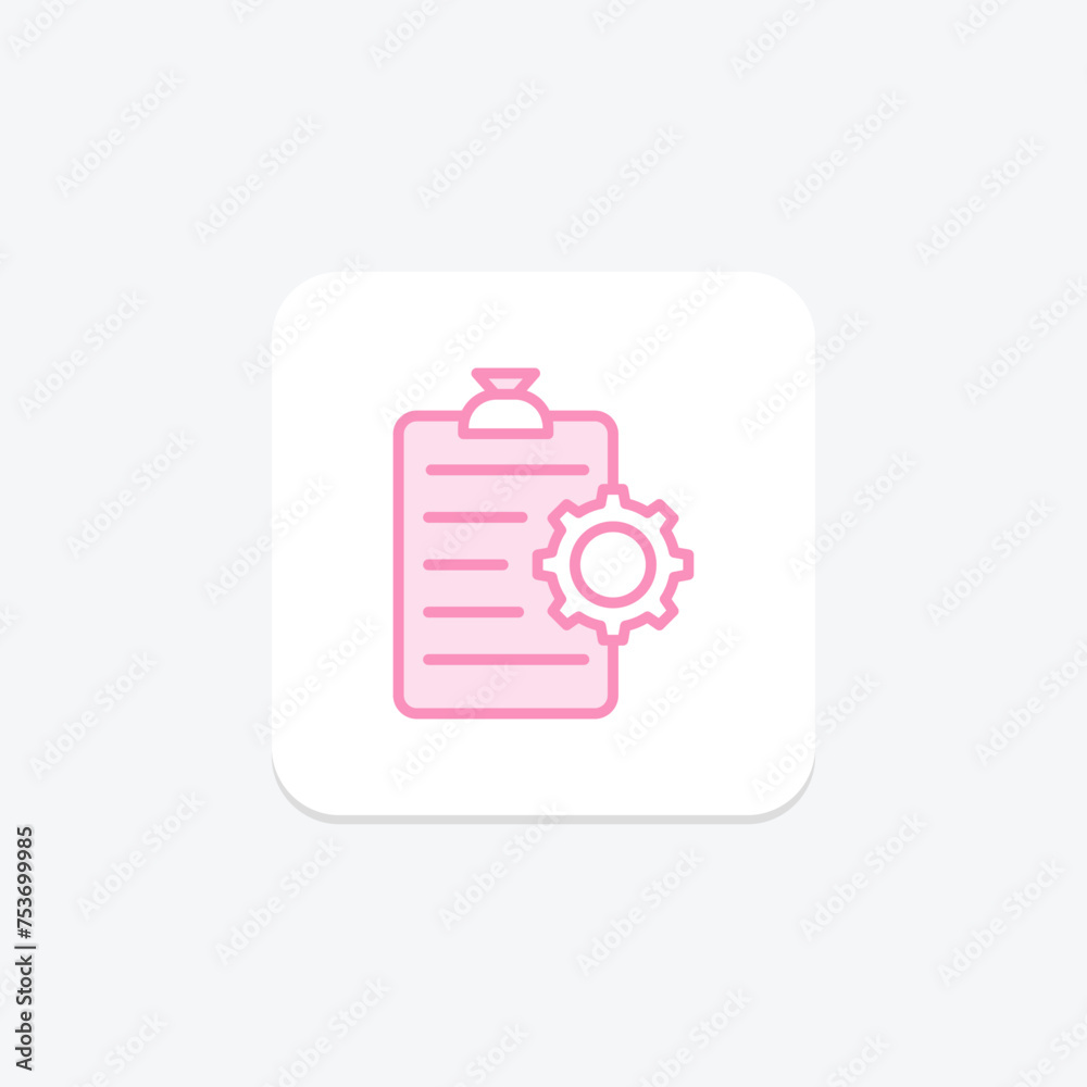 Task Manager icon, manager, manage, organize, list duotone line icon, editable vector icon, pixel perfect, illustrator ai file Task Manager icon, manager, manage, organize, list duotone line icon, editable vector icon, pixel perfect, illustrator ai file