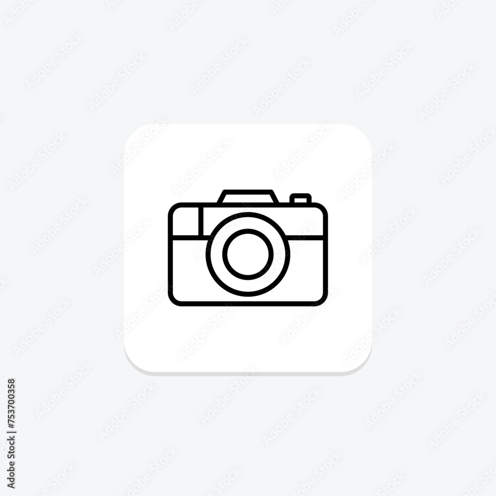 Camera icon, photography, photo, picture, image line icon, editable vector icon, pixel perfect, illustrator ai file Camera icon, photography, photo, picture, image line icon, editable vector icon, pixel perfect, illustrator ai file