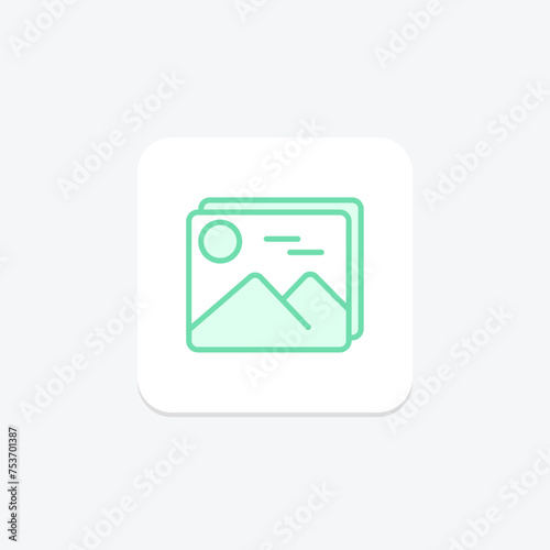 Free Download Photographs icon, photos, pictures, images, snapshots duotone line icon, editable vector icon, pixel perfect, illustrator ai file - GFXLoad