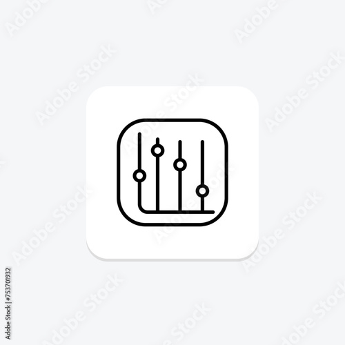 Adjust Volume icon, volume, sound, control, level line icon, editable vector icon, pixel perfect, illustrator ai file
