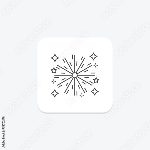 Firecrackers icon, fireworks, loud, festival, celebration thinline icon, editable vector icon, pixel perfect, illustrator ai file