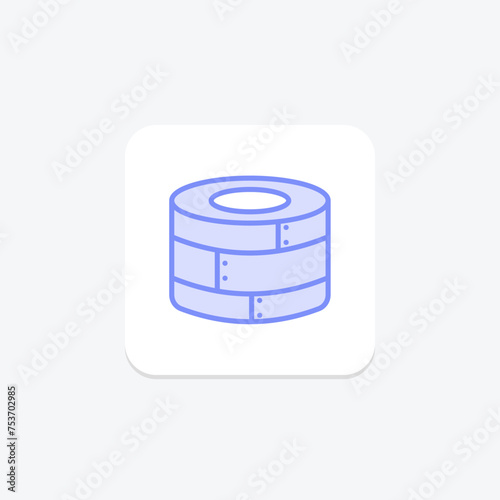 Bamboo Steamer icon, steamer, chinese, cook, food duotone line icon, editable vector icon, pixel perfect, illustrator ai file