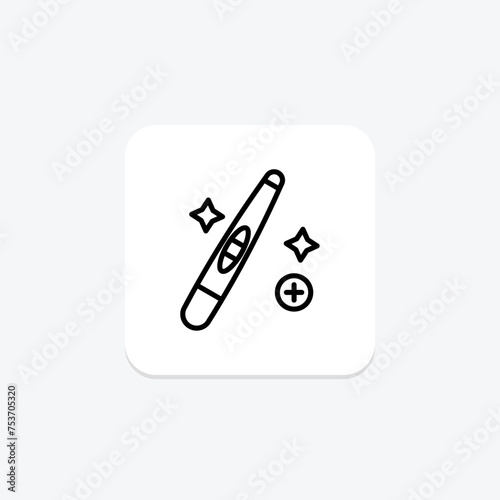 Pregnancy Test icon, test, mom, motherhood, expectant line icon, editable vector icon, pixel perfect, illustrator ai file