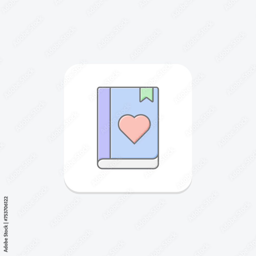 Motherhood Book icon, book, mom, parenting, guide lineal color icon, editable vector icon, pixel perfect, illustrator ai file Motherhood Book icon, book, mom, parenting, guide lineal color icon, editable vector icon, pixel perfect, illustrator ai file