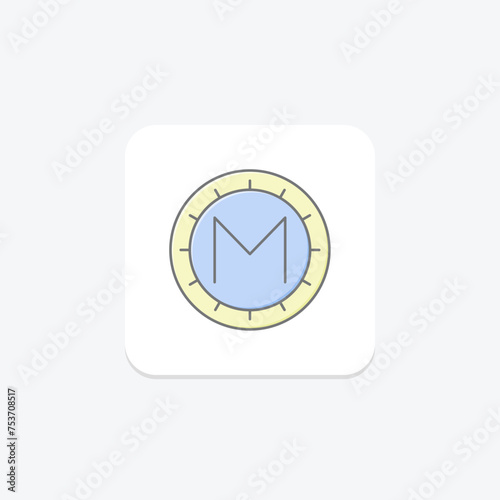 Crypto Staking icon, staking, cryptocurrency, digital, earn lineal color icon, editable vector icon, pixel perfect, illustrator ai file