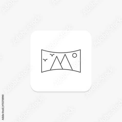 VR Helmet icon, helmet, virtual, reality, headgear thinline icon, editable vector icon, pixel perfect, illustrator ai file