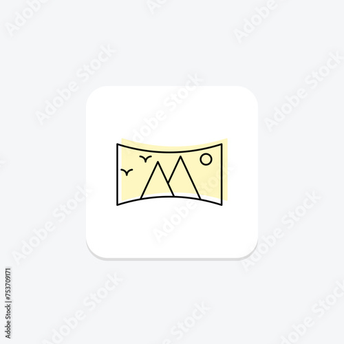 VR Helmet icon, helmet, virtual, reality, headgear color shadow thinline icon, editable vector icon, pixel perfect, illustrator ai file