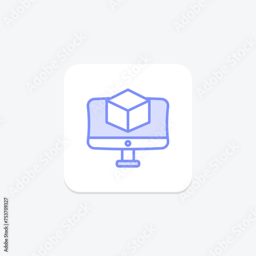 VR Headset icon, headset, virtual, reality, immersive duotone line icon, editable vector icon, pixel perfect, illustrator ai file