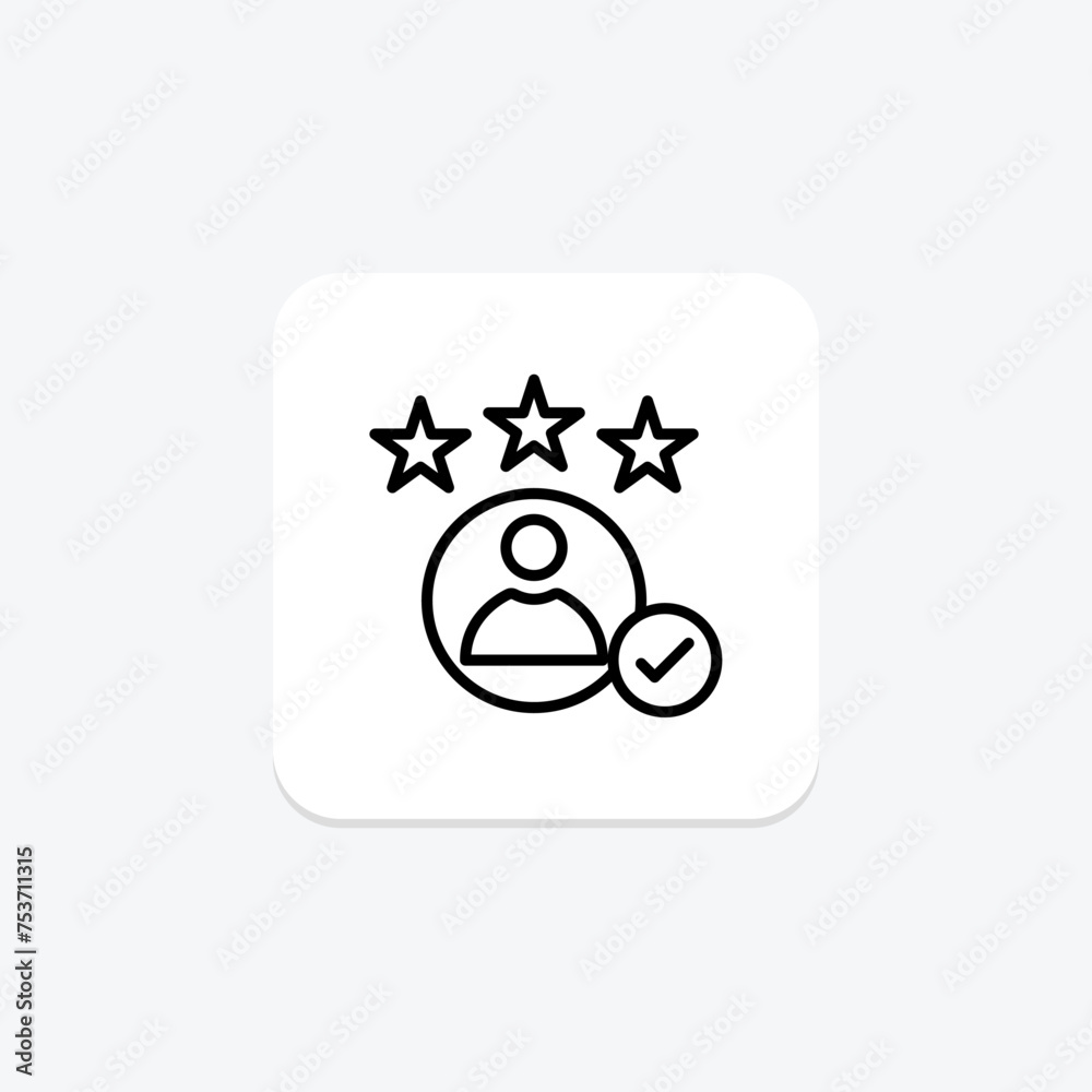 Customer Experience icon, experience, user, design, interface line icon, editable vector icon, pixel perfect, illustrator ai file Customer Experience icon, experience, user, design, interface line icon, editable vector icon, pixel perfect, illustrator ai file