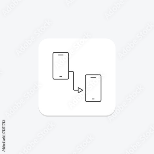 Prototyping icon, design, user, experience, interface thinline icon, editable vector icon, pixel perfect, illustrator ai file
