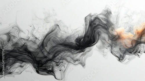 Abstract Ink and Smoke Texture Background