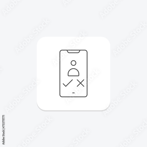 User Experience Testing icon, experience, testing, design, interface thinline icon, editable vector icon, pixel perfect, illustrator ai file
