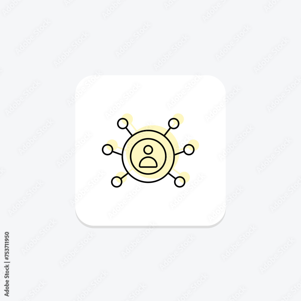 User Interaction Design icon, interaction, design, interface, experience color shadow thinline icon, editable vector icon, pixel perfect, illustrator ai file User Interaction Design icon, interaction, design, interface, experience color shadow thinline icon, editable vector icon, pixel perfect, illustrator ai file