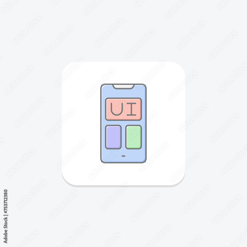 User Interface Icon icon, interface, icon, design, experience lineal color icon, editable vector icon, pixel perfect, illustrator ai file