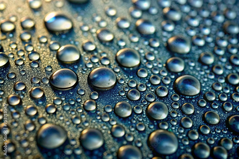 Water Droplets Texture Background with Dew