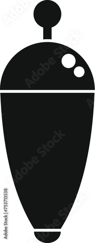 Ice fishing bobber icon simple vector. Season camping. Festival event cold