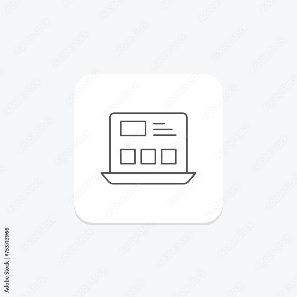 CSS Framework icon, css, framework, frontend, design thinline icon, editable vector icon, pixel perfect, illustrator ai file CSS Framework icon, css, framework, frontend, design thinline icon, editable vector icon, pixel perfect, illustrator ai file