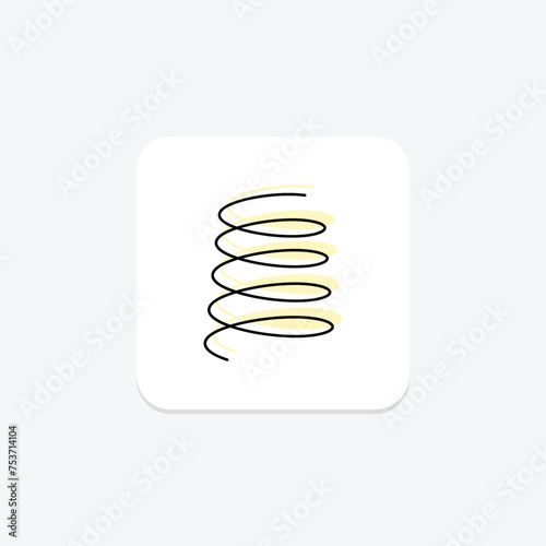 Flask icon, python, framework, backend, server-side color shadow thinline icon, editable vector icon, pixel perfect, illustrator ai file