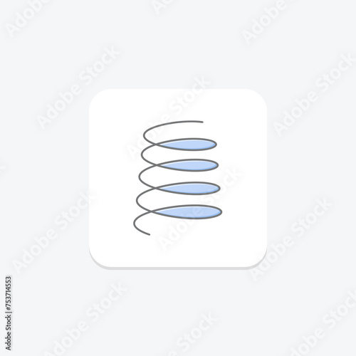 Flask icon, python, framework, backend, server-side lineal color icon, editable vector icon, pixel perfect, illustrator ai file