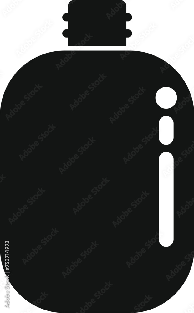 Ice fishing water flask icon simple vector. Snow nature. Sport outdoor holiday Ice fishing water flask icon simple vector. Snow nature. Sport outdoor holiday