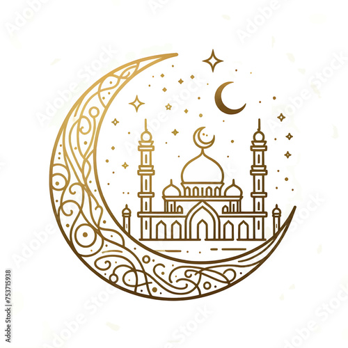 Hand Drawn  Eid Wishes & Ramadan kareem Vectors Illustration