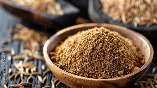 cluster of cumin powder, known for its digestive and anti-inflammatory properties © Food Cart