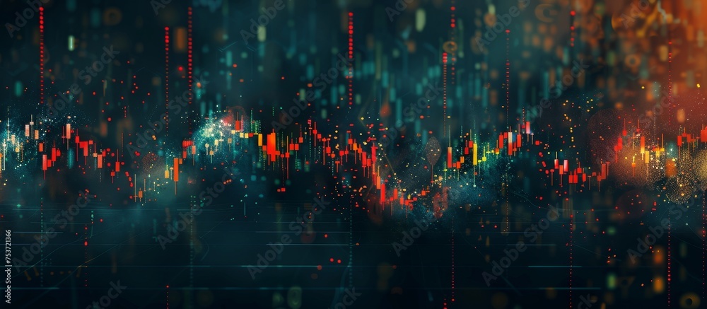 Trading screen, candlestick pattern charts and trading systems, 