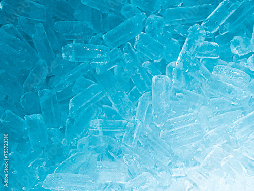 Fotografija Ice cubes background, ice cube texture, ice wallpaper It makes me feel fresh and feel good