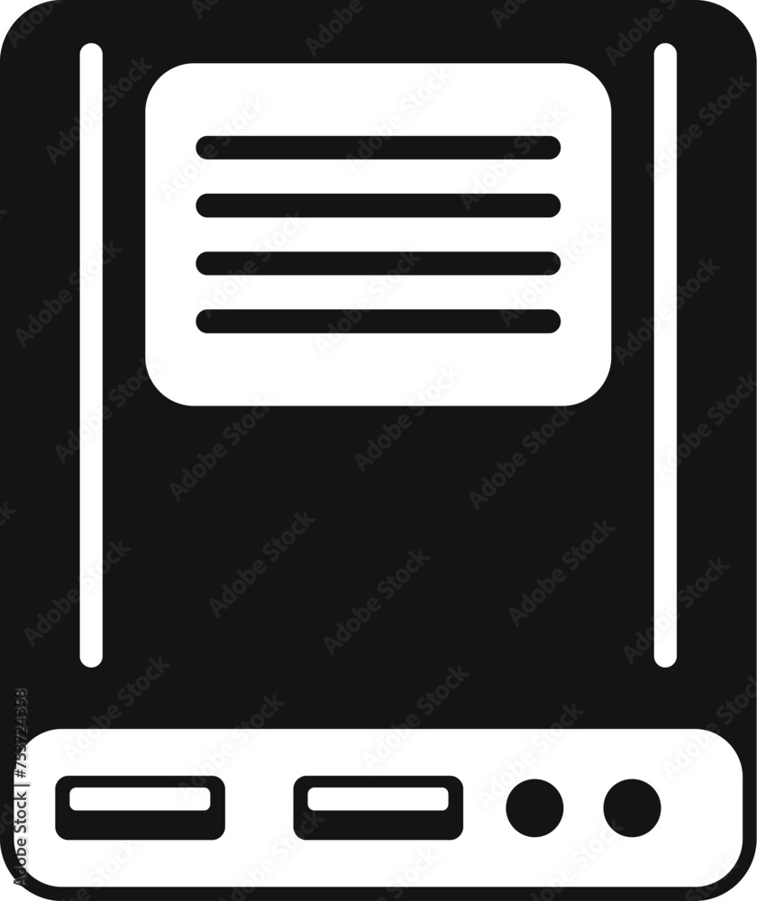 Data memory board icon simple vector. Storage solid usb. Hardware backup Data memory board icon simple vector. Storage solid usb. Hardware backup