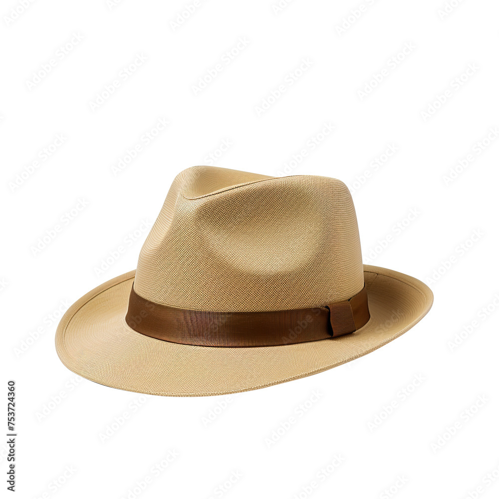 cowboy hat isolated on transparent background, clipping path, png file, 