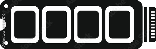 Fast ssd memory board icon simple vector. Archive usb. State disk device