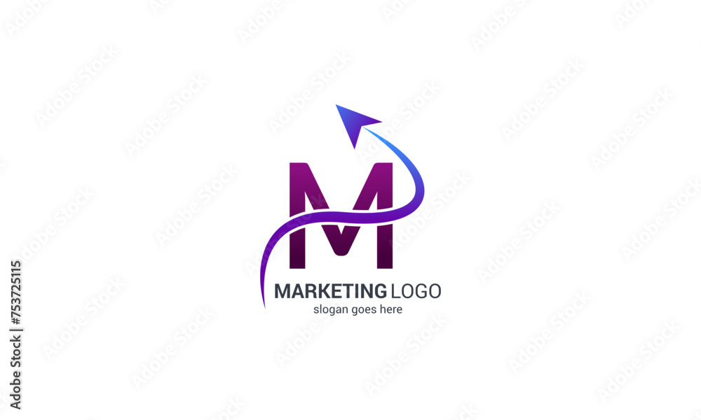Intial M business consult logo design. Intial M business consult logo design.