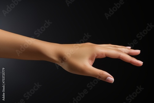 A woman's hand stretched out for reconciliation 