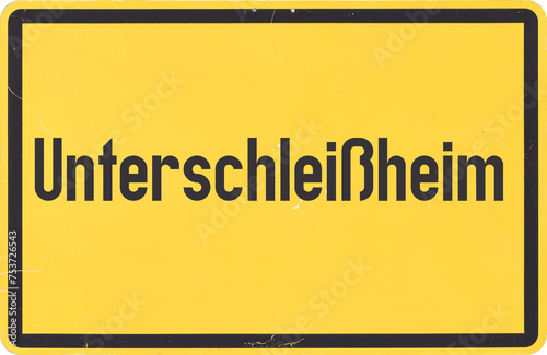 Ortsschild Unterschleißheim photo