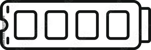 Fast ssd memory board icon outline vector. Archive usb. State disk device