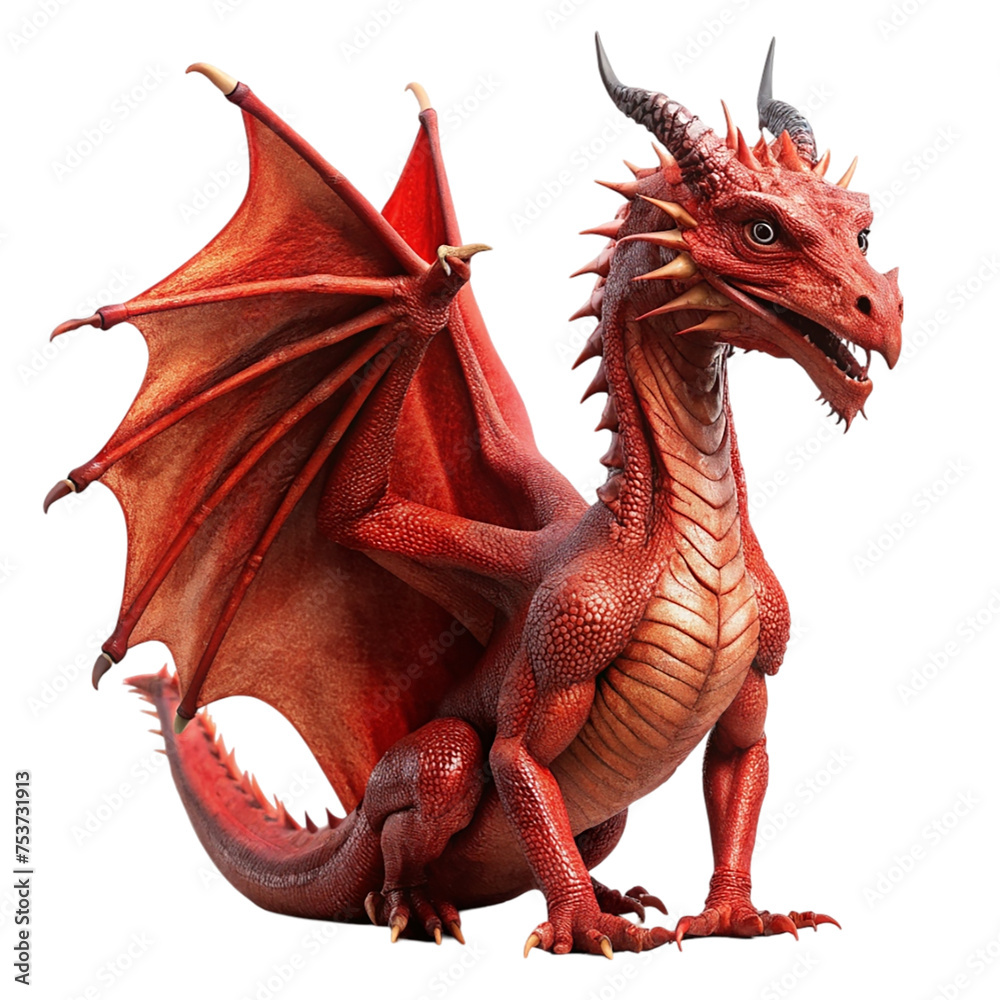 Fantasy dragon isolated on a transparent background. Fantasy dragon isolated on a transparent background.