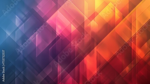 A minimalist geometric background with overlapping transparent polygons photo