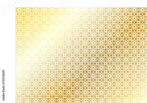 Gold Islamic pattern. gold arabesque background. Repeated morocco golden motif for design prints. Repeat arabian texture. Arab ornate girih patern. Ornament stars. Vector illustration photo