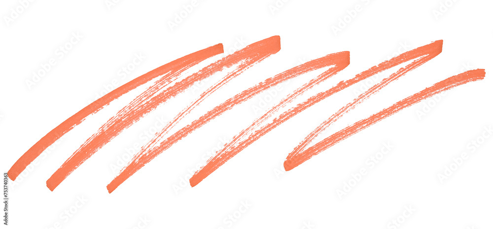 Orange stroke brush isolated on transparent background. Orange stroke brush isolated on transparent background.