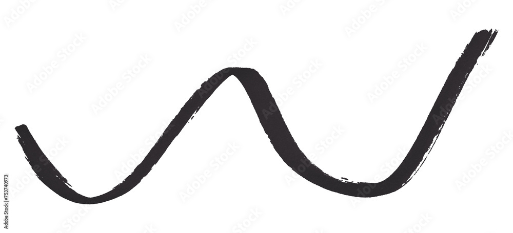 Black stroke brush isolated on transparent background. Black stroke brush isolated on transparent background.