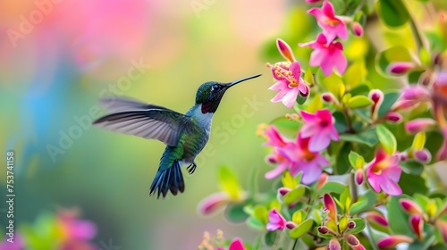 a cinematic and Dramatic portrait image for bee hummingbird photo