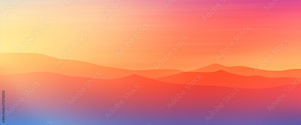 Lively sunrise gradient backdrop blending radiant colors, igniting creativity and inspiration for graphic design concepts.