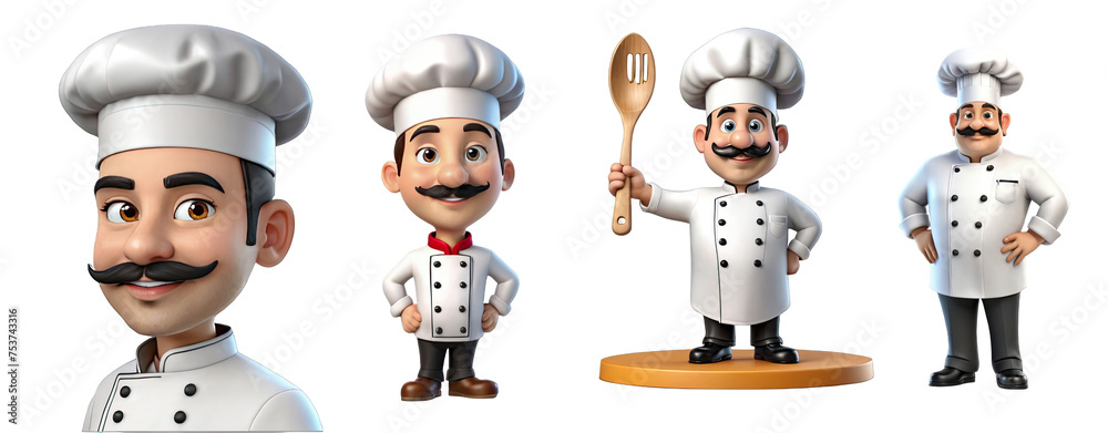 3d illustration man in chef uniform isolated soft smooth lighting only png premium high quality 3d illustration man in chef uniform isolated soft smooth lighting only png premium high quality