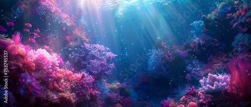 Discover enchanting digital portrayals of mystical marine life in surreal underwater realms.