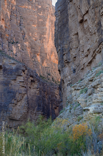 Santa Elena Canyon in Big Bend National Park  in Southwest Texas