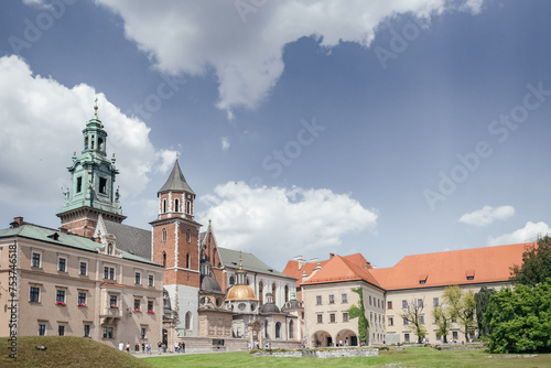 Historic Wawel Castle on a Sunny Day in Krakow