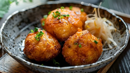 akara dish with deep-fried bean cakes