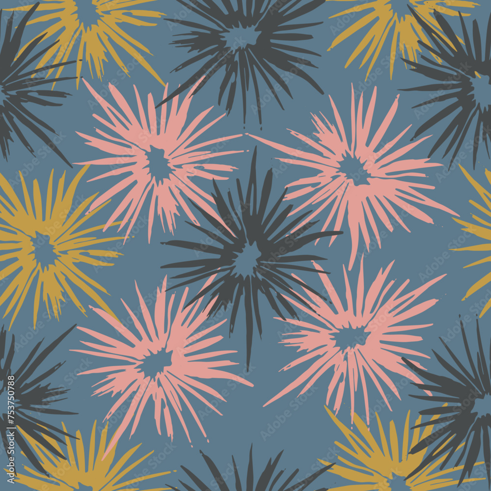  Collage contemporary seamless pattern.